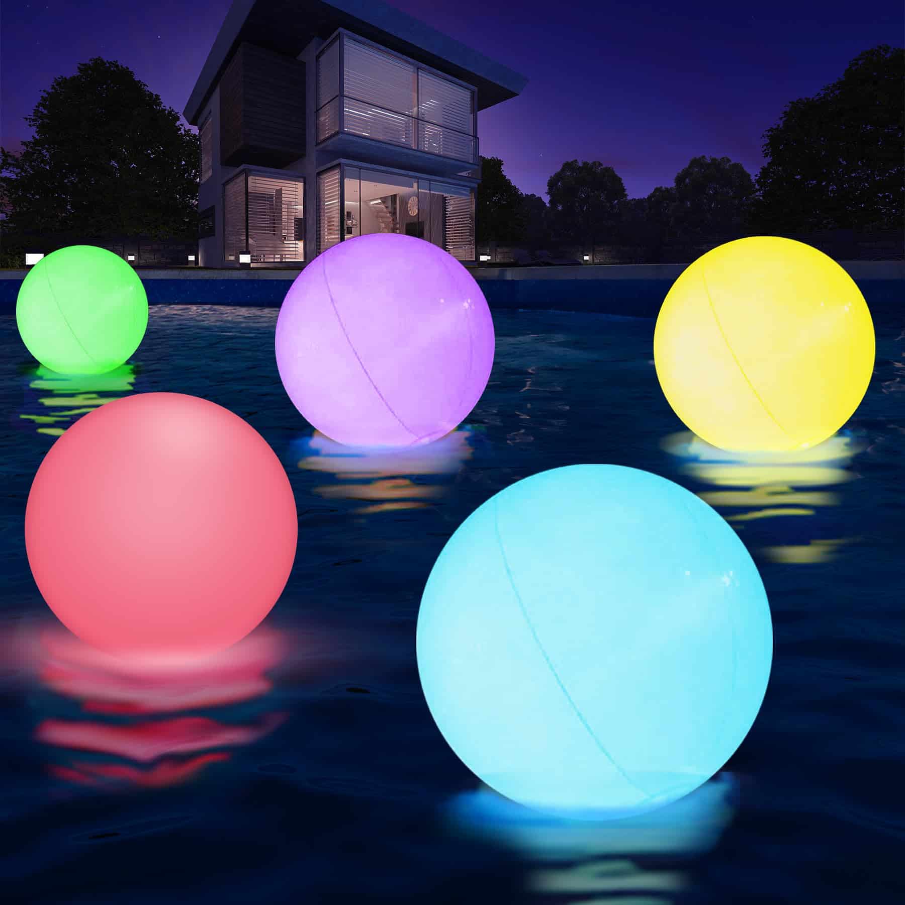 Pelota de piscina flotante grande AEROQUEST LED - Pelota de