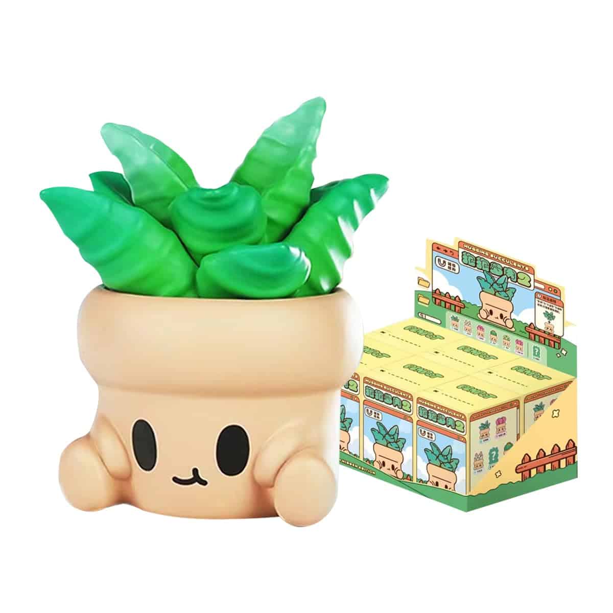 Caja Sorpresa de la Serie Aven Rabbit Hugging Succulents 2