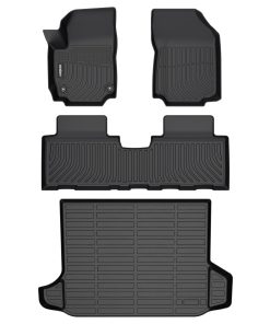 GINOWY - Tapetes para piso y forro de maletero para Chevy