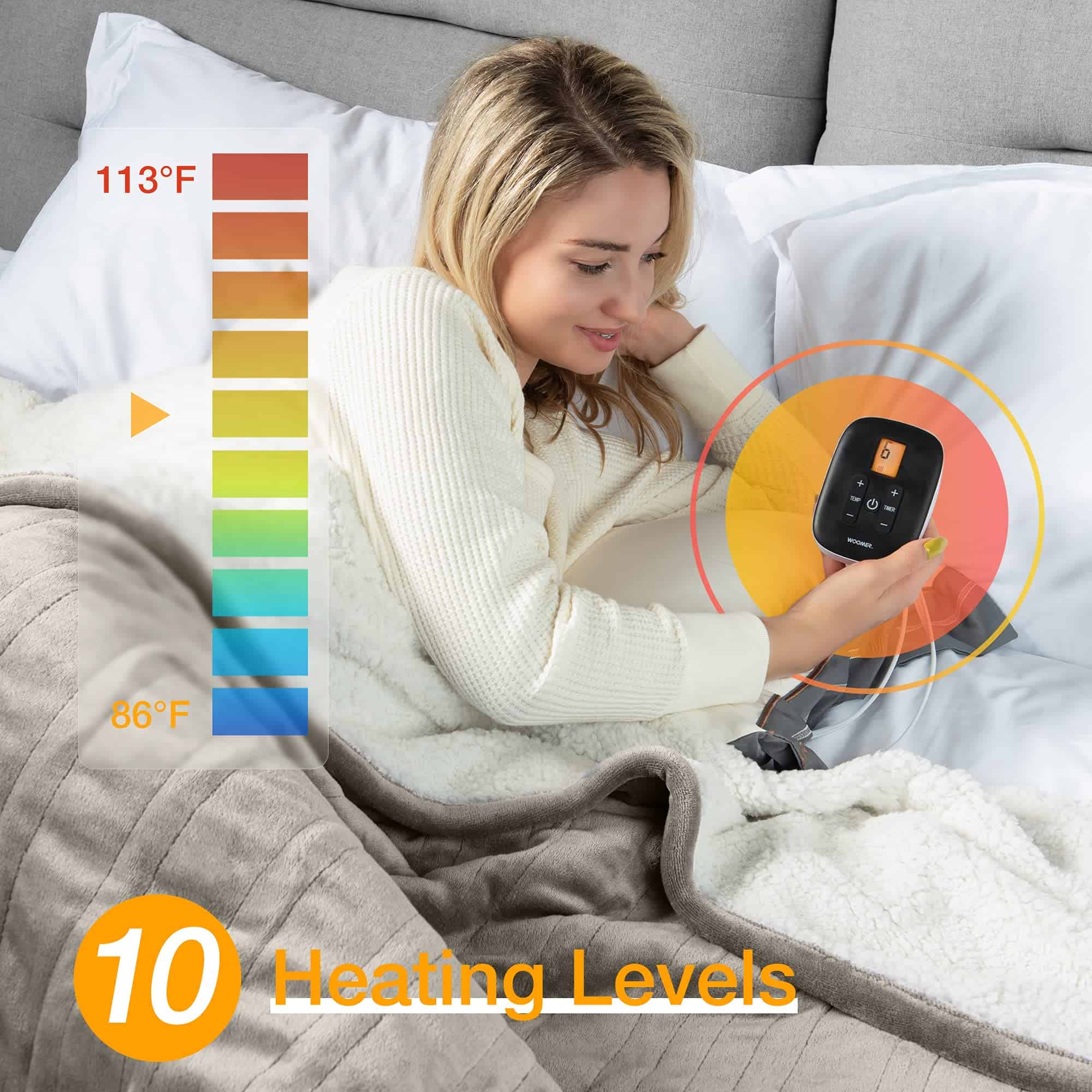 Manta Eléctrica WOOMER Tamaño Individual -icado ETL - Imagen 6