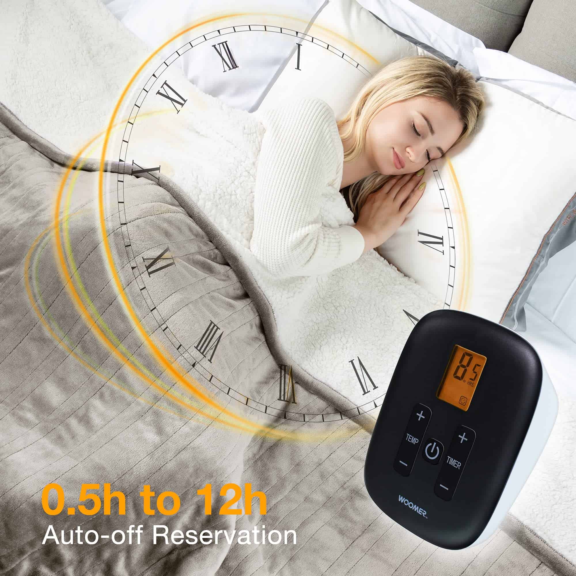 Manta Eléctrica WOOMER Tamaño Individual -icado ETL - Imagen 8