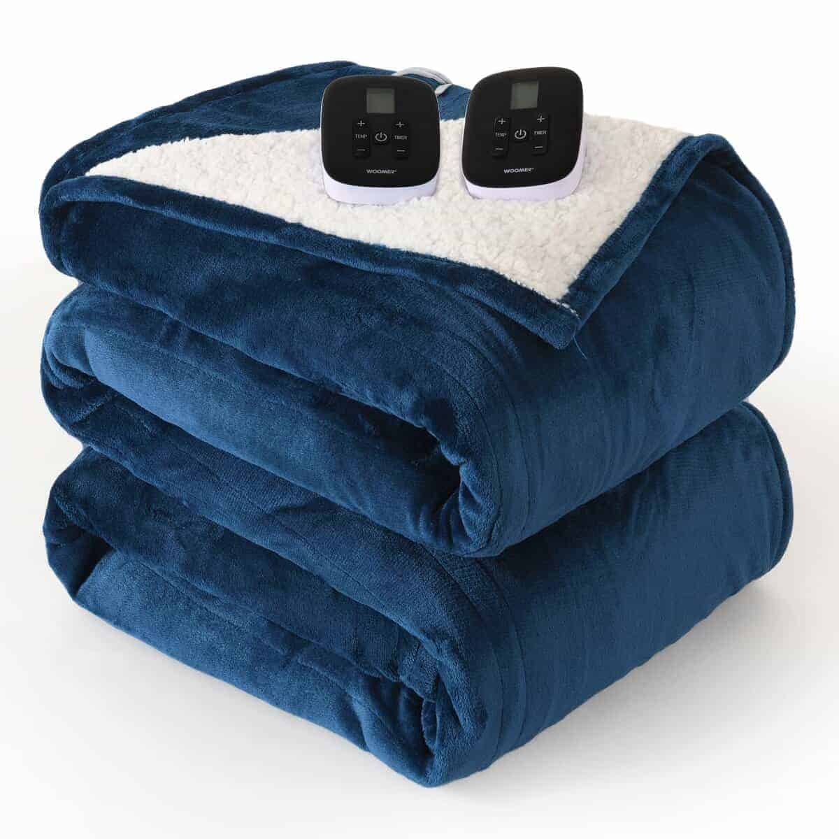 Manta Eléctrica Tamaño King WOOMER [Garantía -Azul Marino - Imagen 9