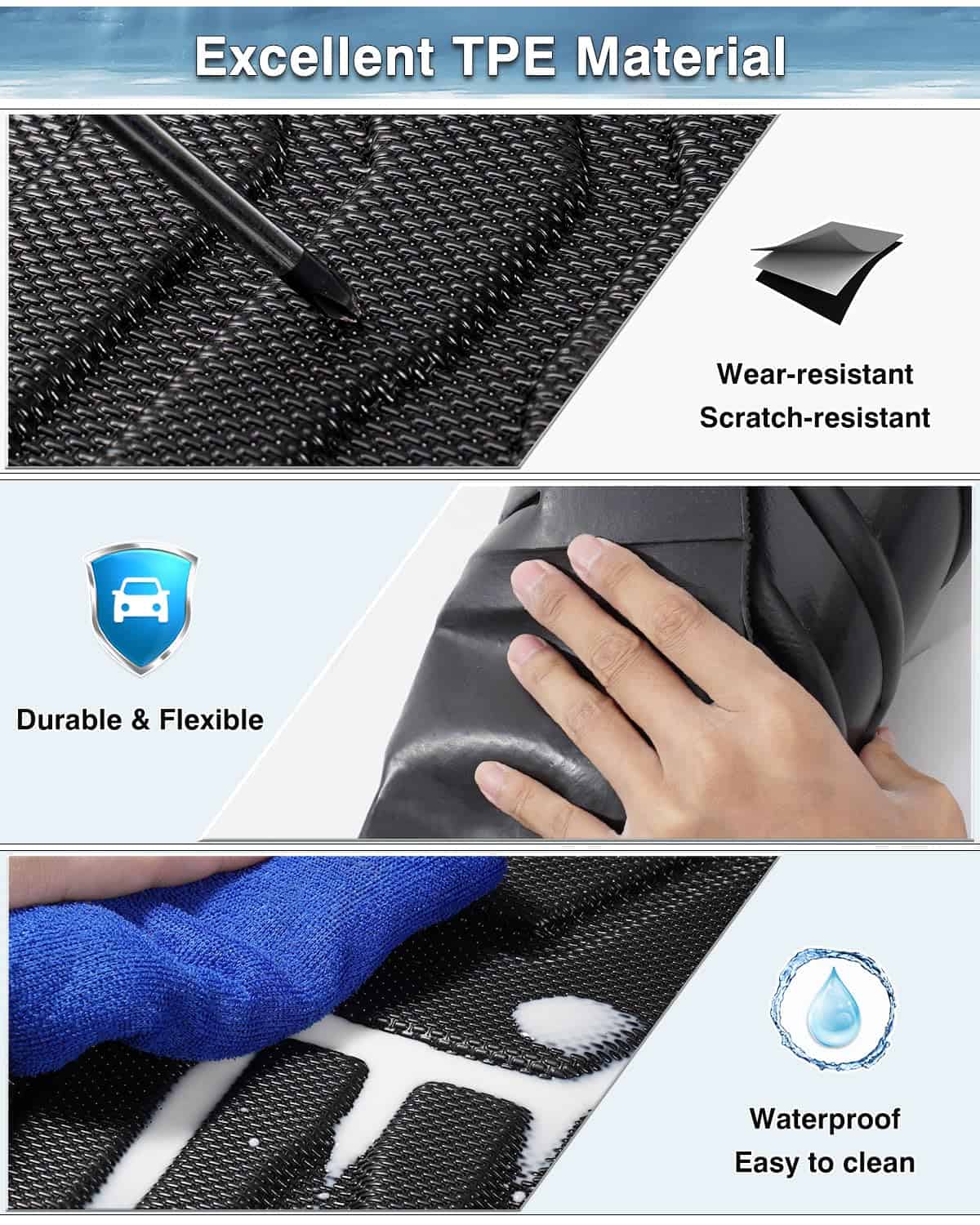 Tapetes para piso Mixsuper compatibles con Kia Sorento 7 - Imagen 8