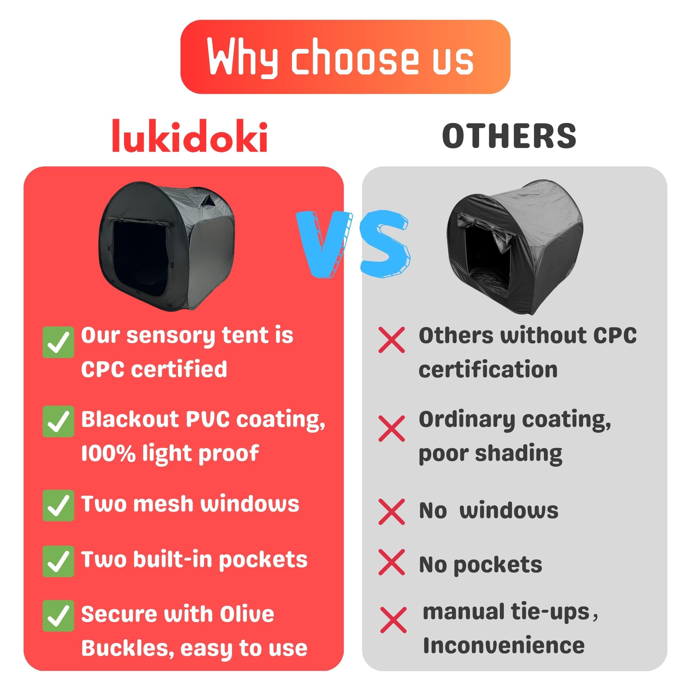 Tenda Sensorial lukidoki para Niños con Certificación CPC - - Imagen 4