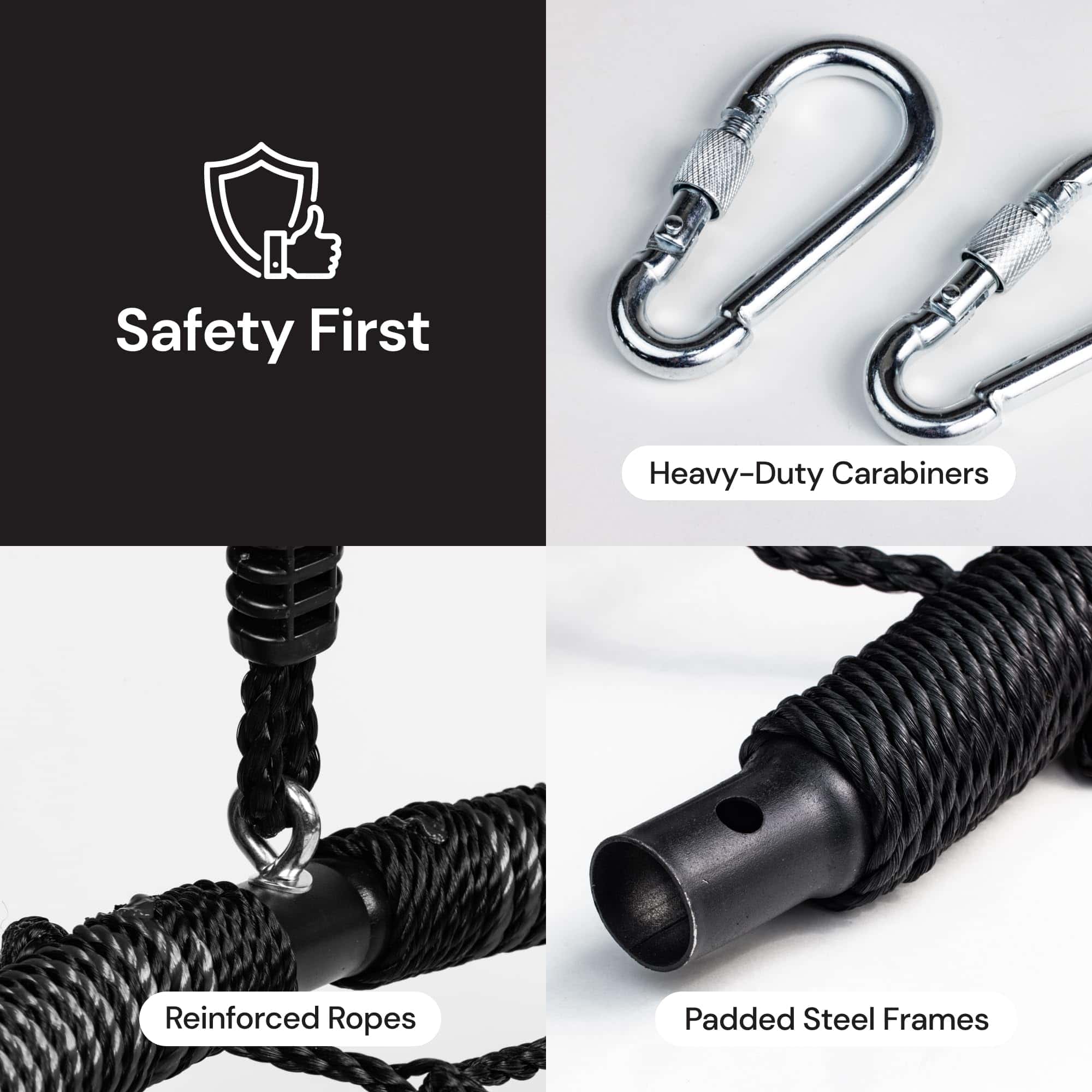 Columpio de Árbol de Telaraña PlayVibe - Columpio Redondo - Imagen 7