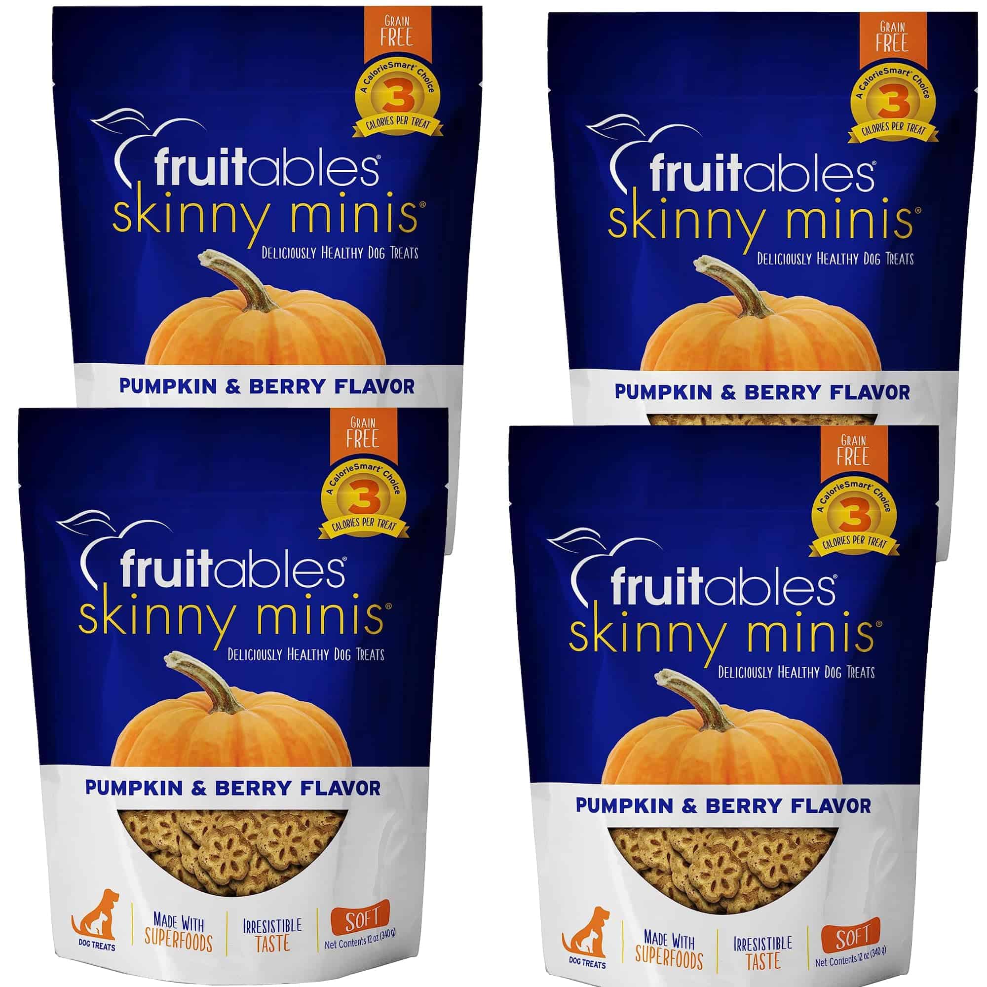 Fruitables Skinny Mini Dog Treats - Premios Saludables para