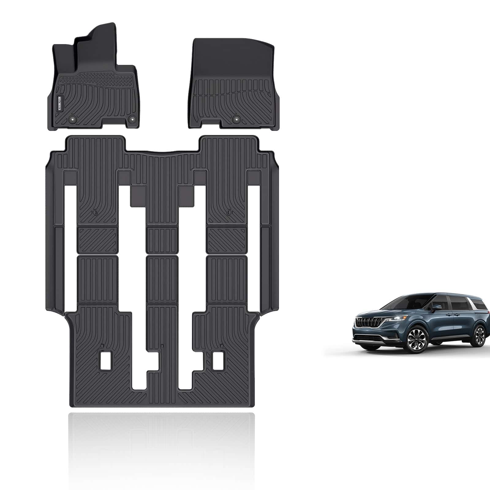 Tapetes a la medida KELCSEECS para Kia Carnival MPV