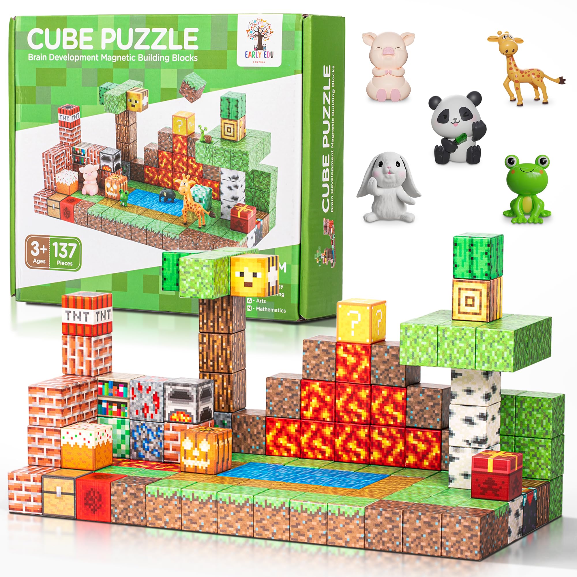 Early Edu Central 137PCS Juego de Bloques de Construcción