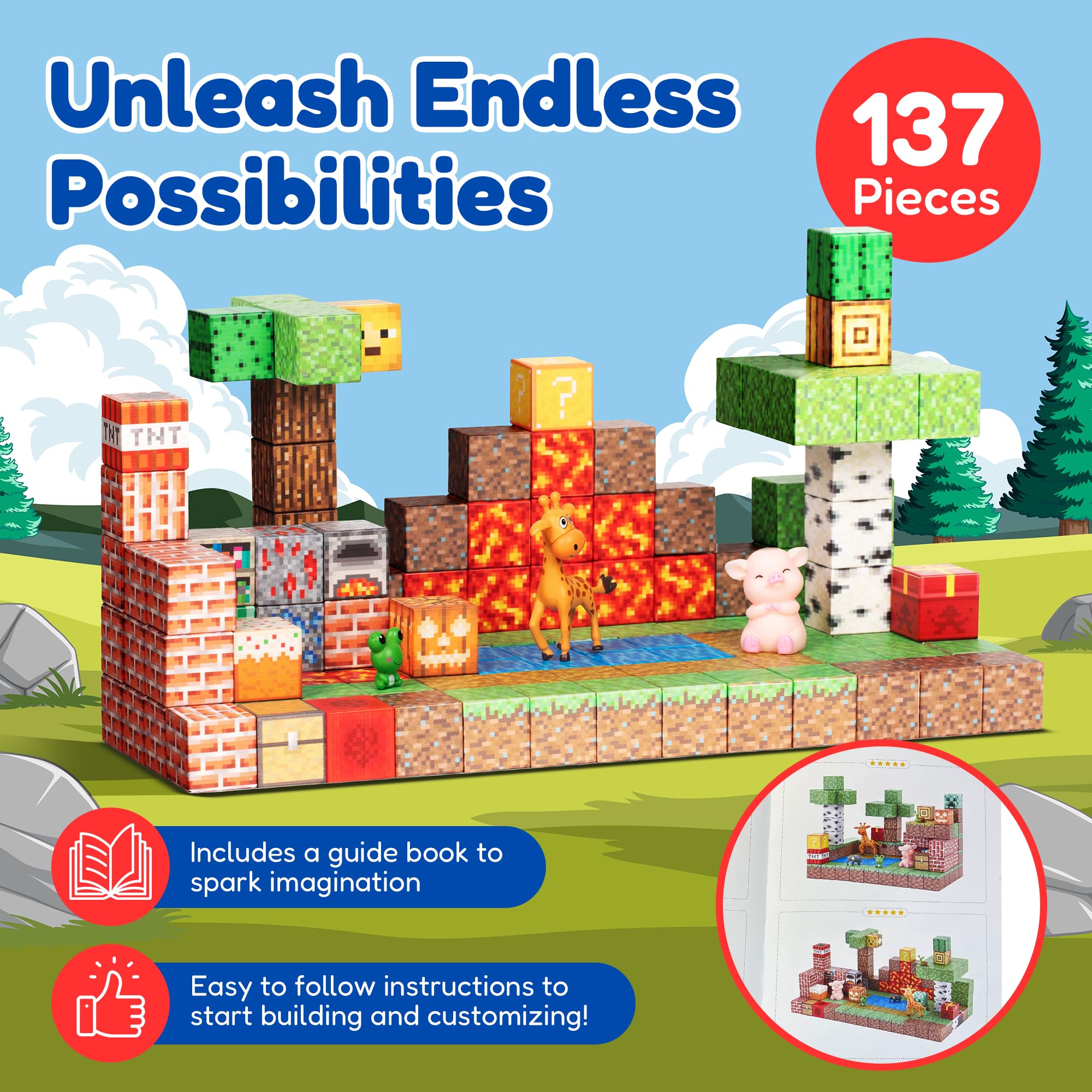 Early Edu Central 137PCS Juego de Bloques de Construcción - Imagen 3