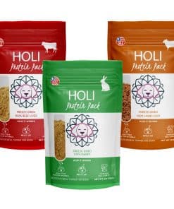HOLI Freeze Dried Dog Food Topper - 3 Pack 2oz/Bolsa