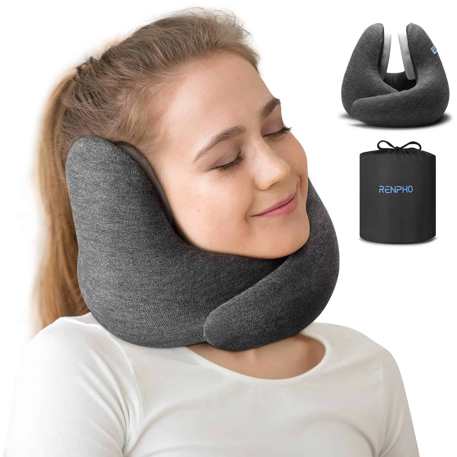 Almohada de cuello para avión RENPHO para soporte de 360°