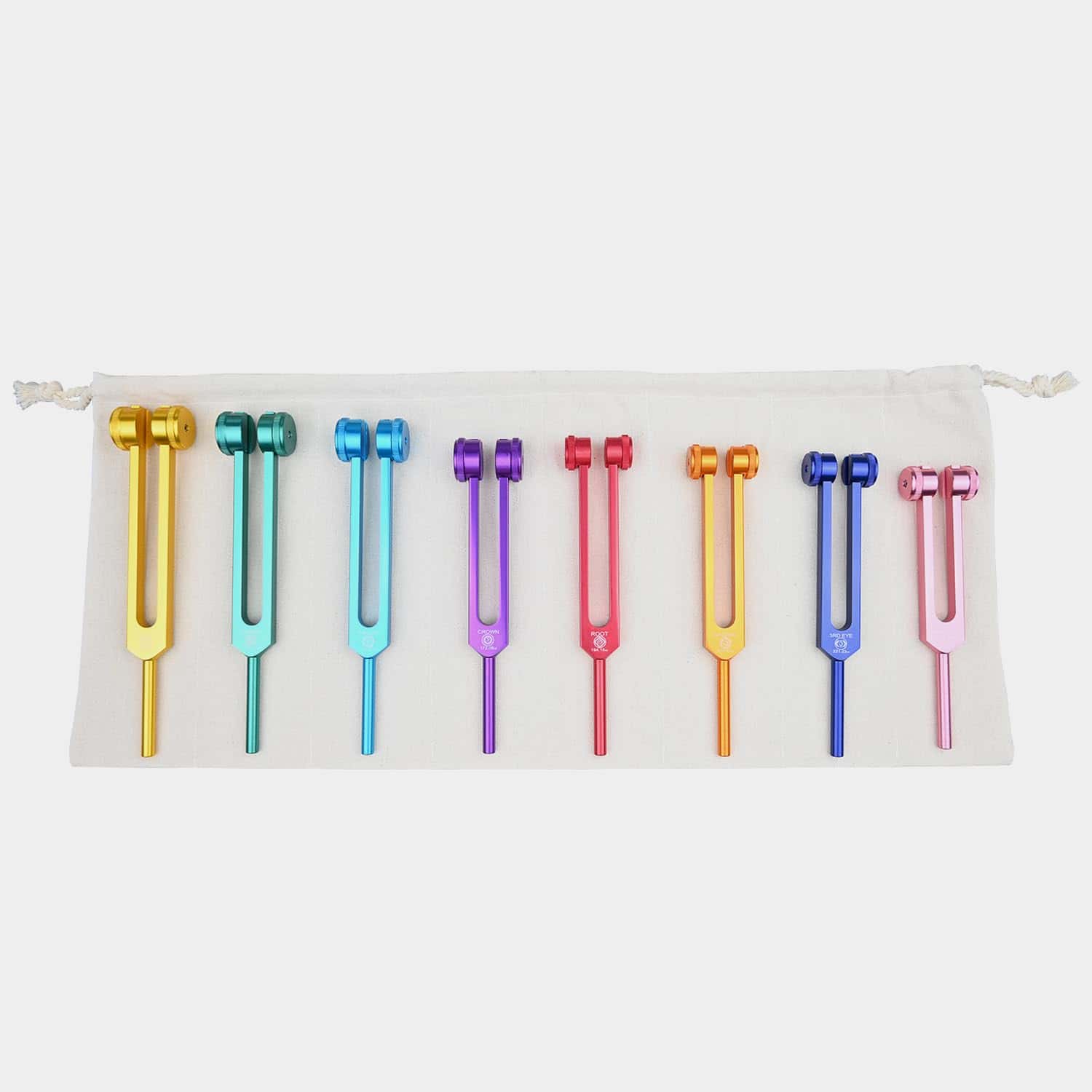 Juego de Diapasones de Chakra BYZVUN para Sanación, 7