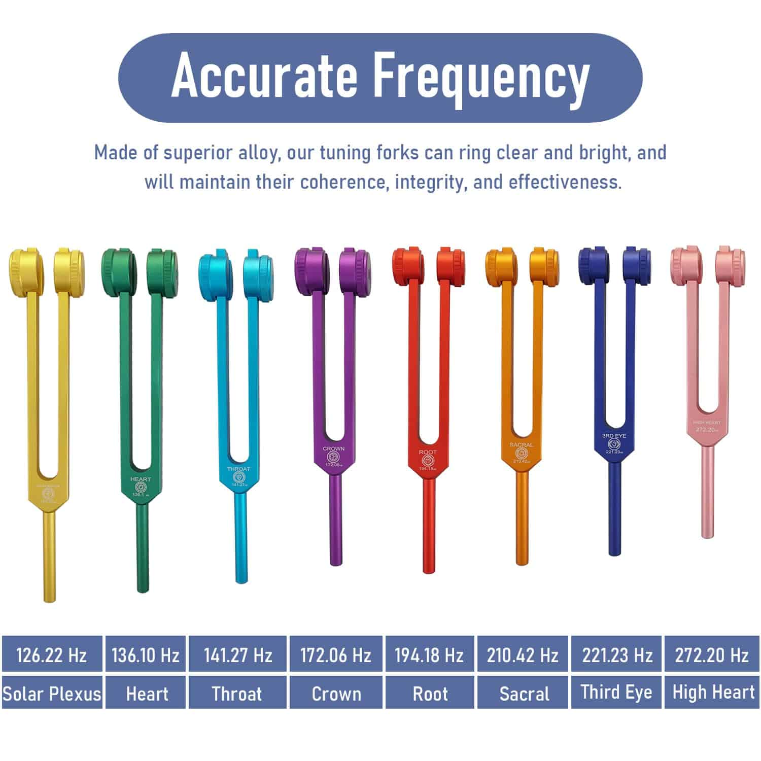 Juego de Diapasones de Chakra BYZVUN para Sanación, 7 - Imagen 4