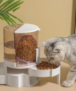 Conjunto de Alimentador de Gravedad para Gatos, 2 en 1: