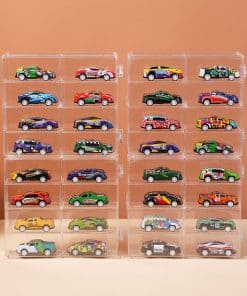 Estuche transparente para ruedas Matchbox a escala 1/64,