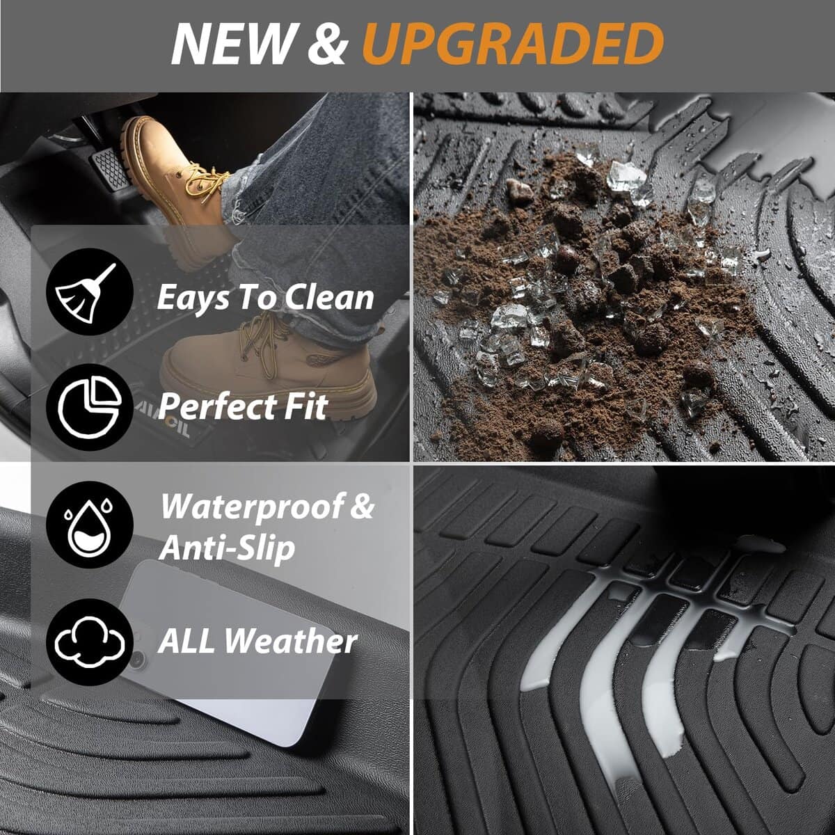 AIPOIL Juego de tapetes para piso y forro de carga y - Imagen 5