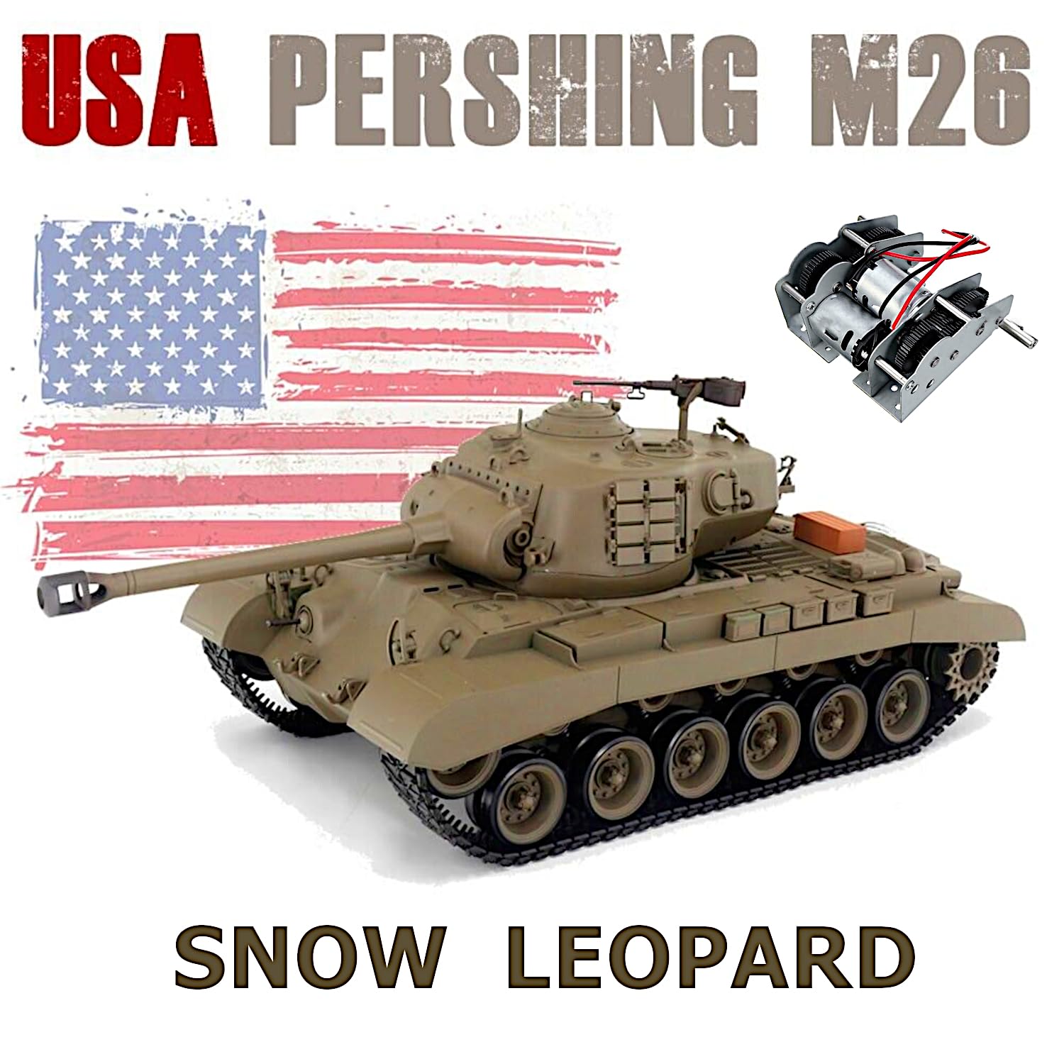 Tanque de Batalla POCO DIVO Snow Leopard M26 Pershing de