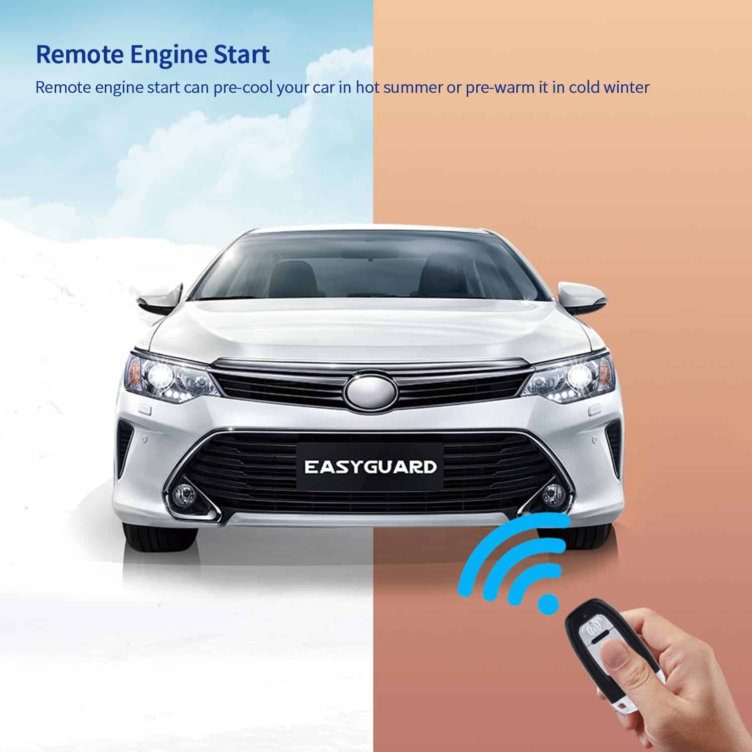 Sistema de Alarma de Coche con Arranque Remoto y Entrada - Imagen 8