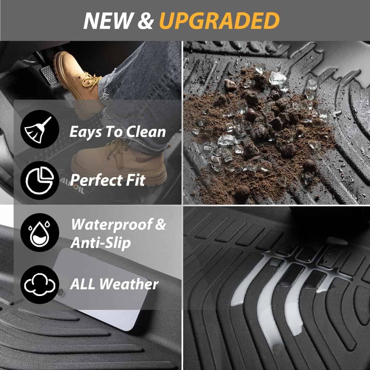 AIPOIL Juego de Tapetes y Forro de Carga para Acura RDX - Imagen 5