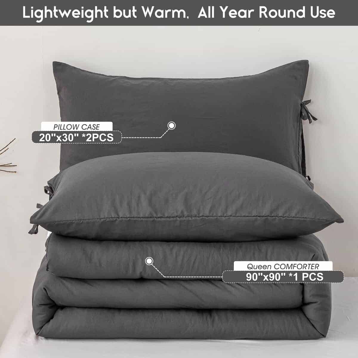 Juego de edredón acogedor ultrasuave BOHOPOPM Polycotton - Imagen 6