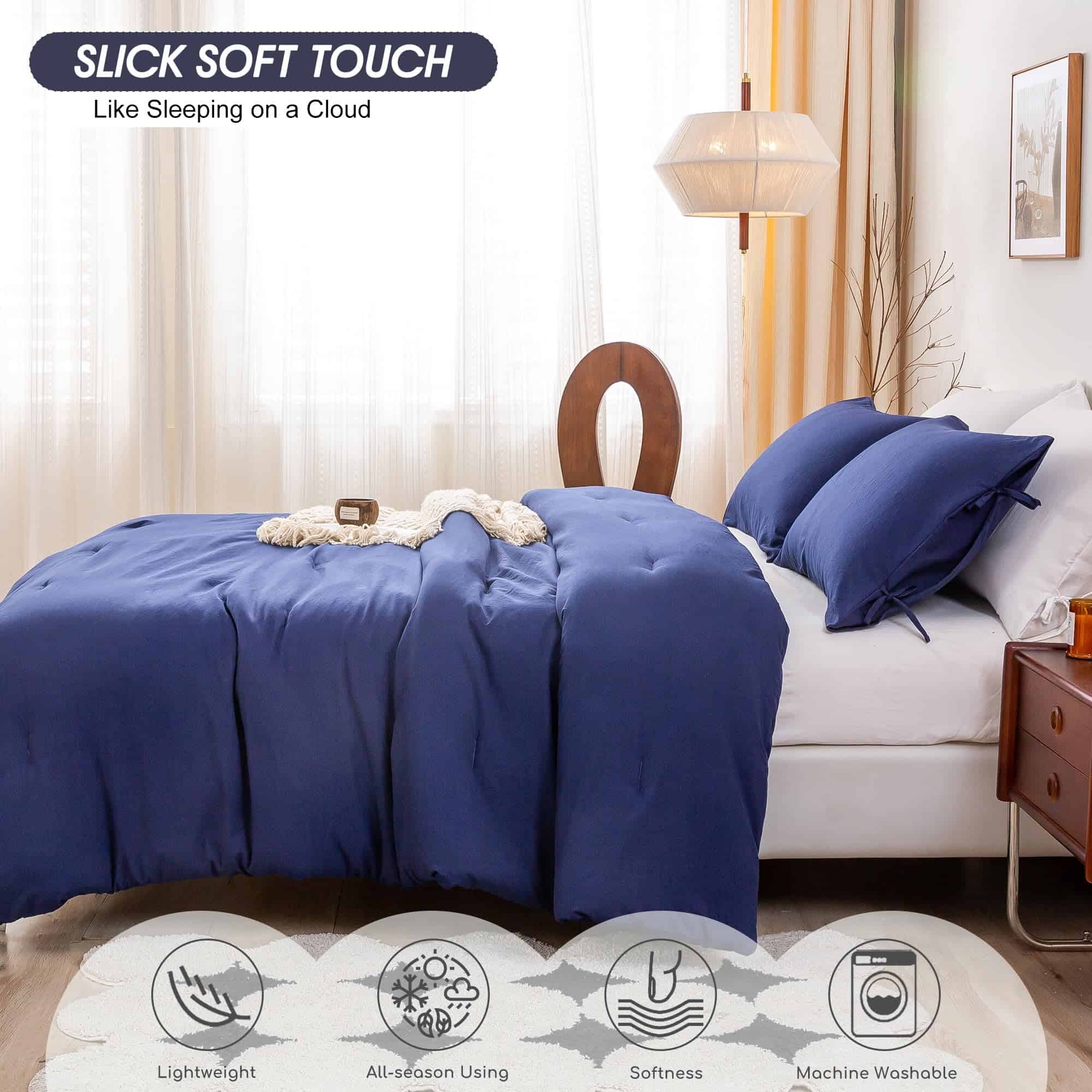 Set de Confort Cal King BOHOPOPM, Tejido Comfortable de - Imagen 4