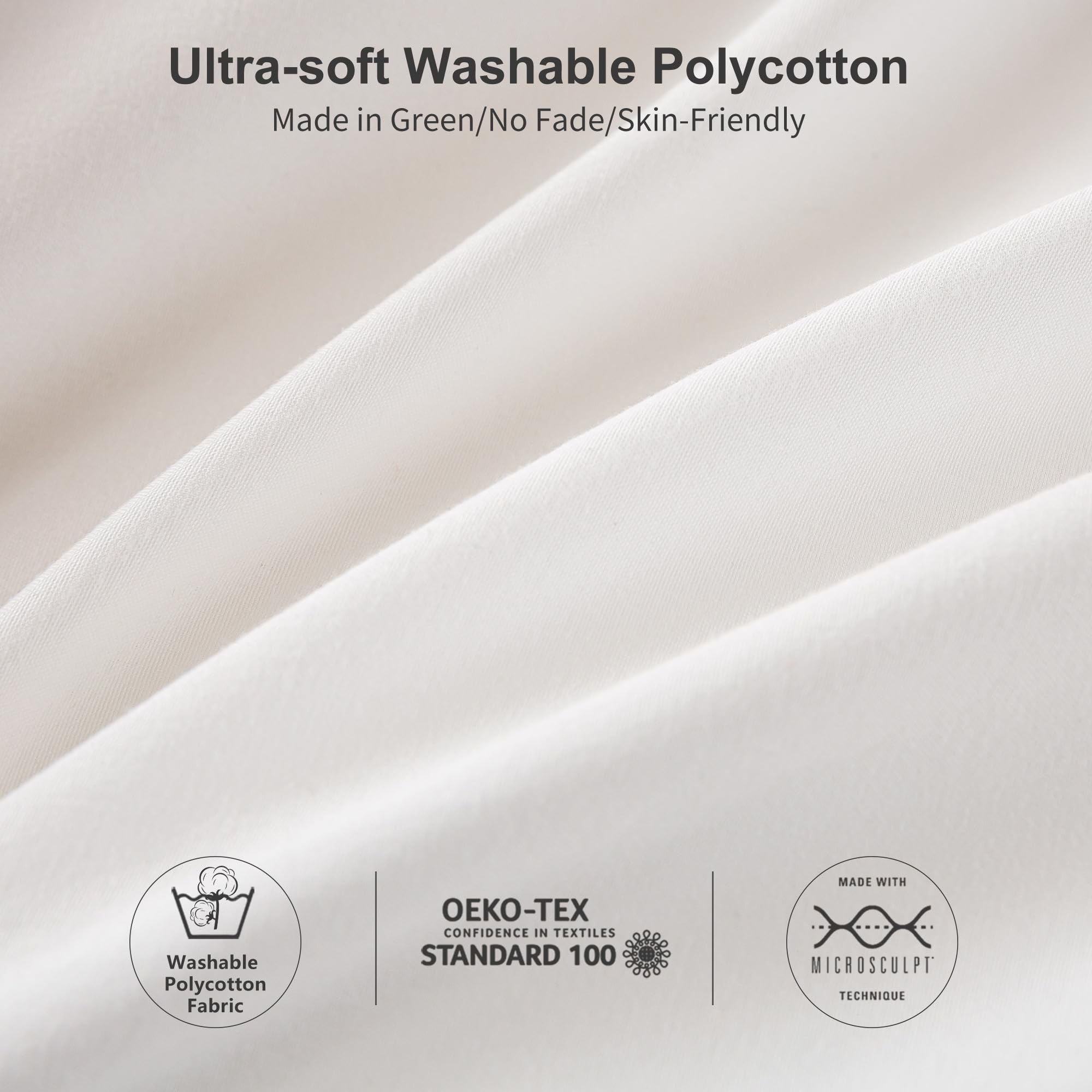 Edredón Blanco BOHOPOPM Softness King - Juego de Ropa de - Imagen 7