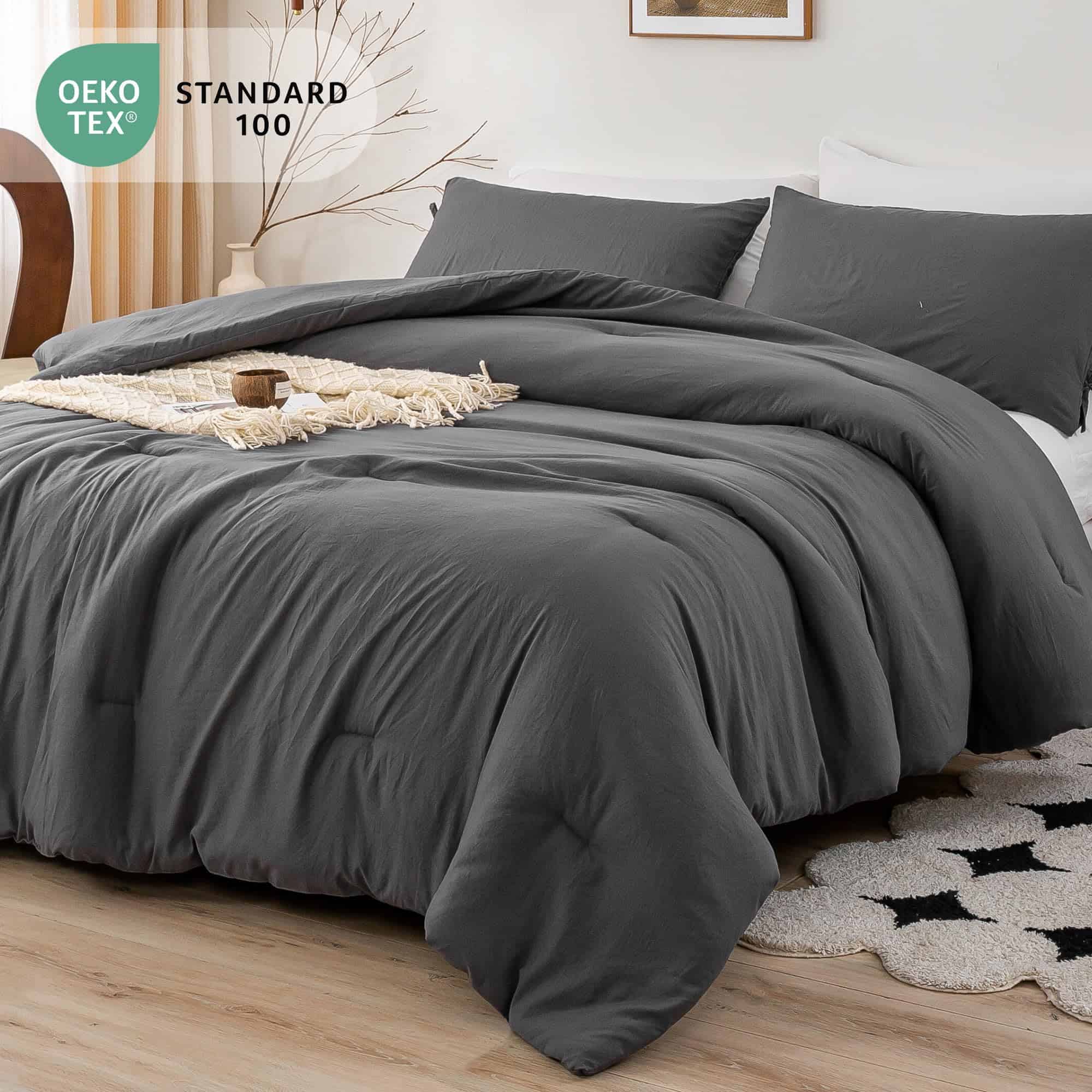 Juego de Edredón BOHOPOPM Softness Cal King - Tela Suave de - Imagen 3