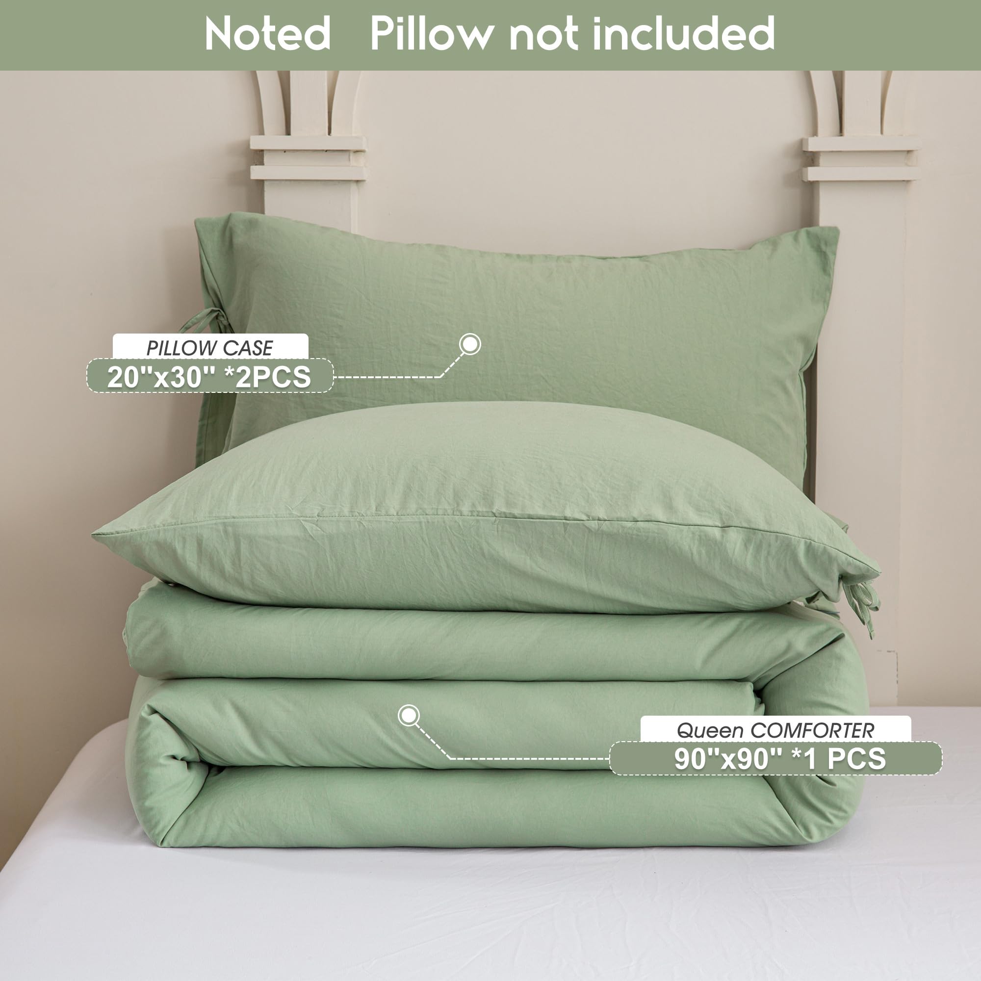 BOHOPOPM Juego de Edredón Queen Size Ultra Suave - Acogedor - Imagen 6