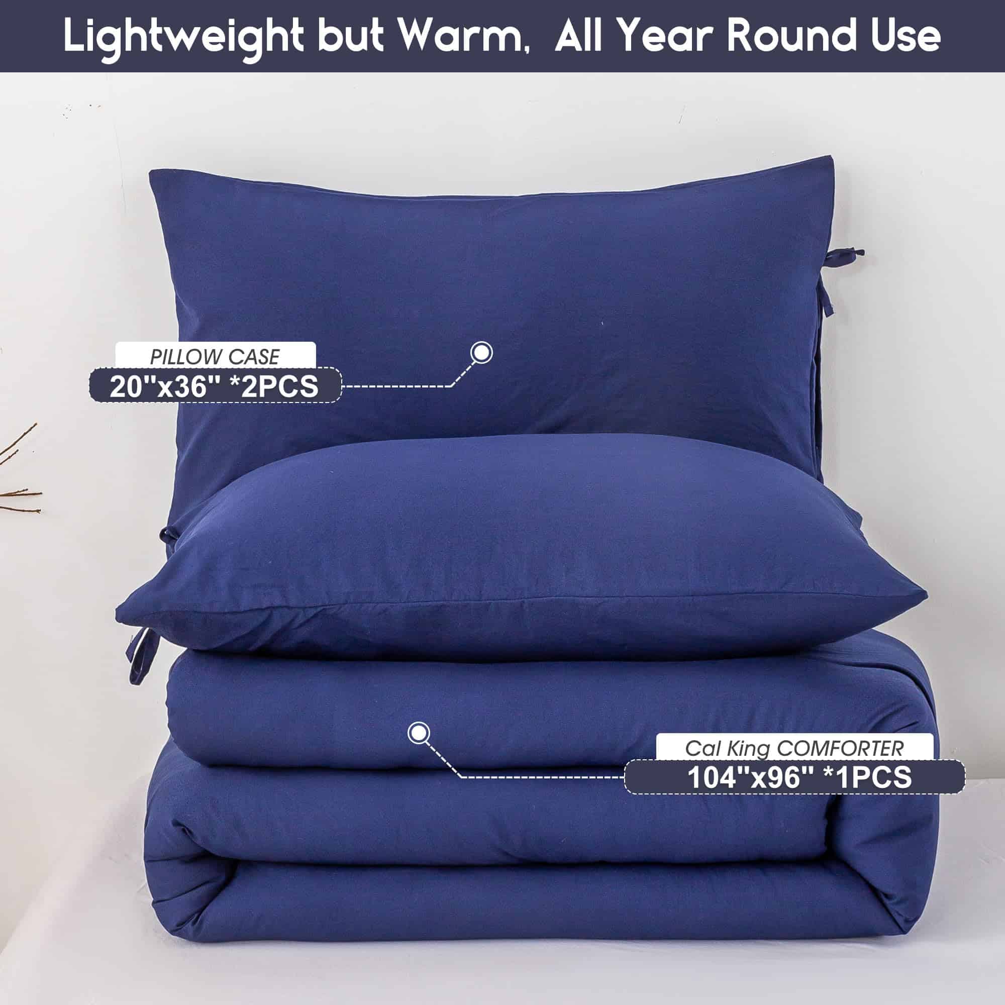 Set de Confort Cal King BOHOPOPM, Tejido Comfortable de - Imagen 6