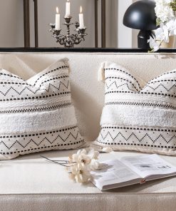 BlissBlush Funda de Almohada Decorativa 20x20 Juego de 2