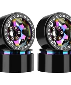 Ruedas de bloqueo de cuentas arcoíris 1.9" Desplazamiento