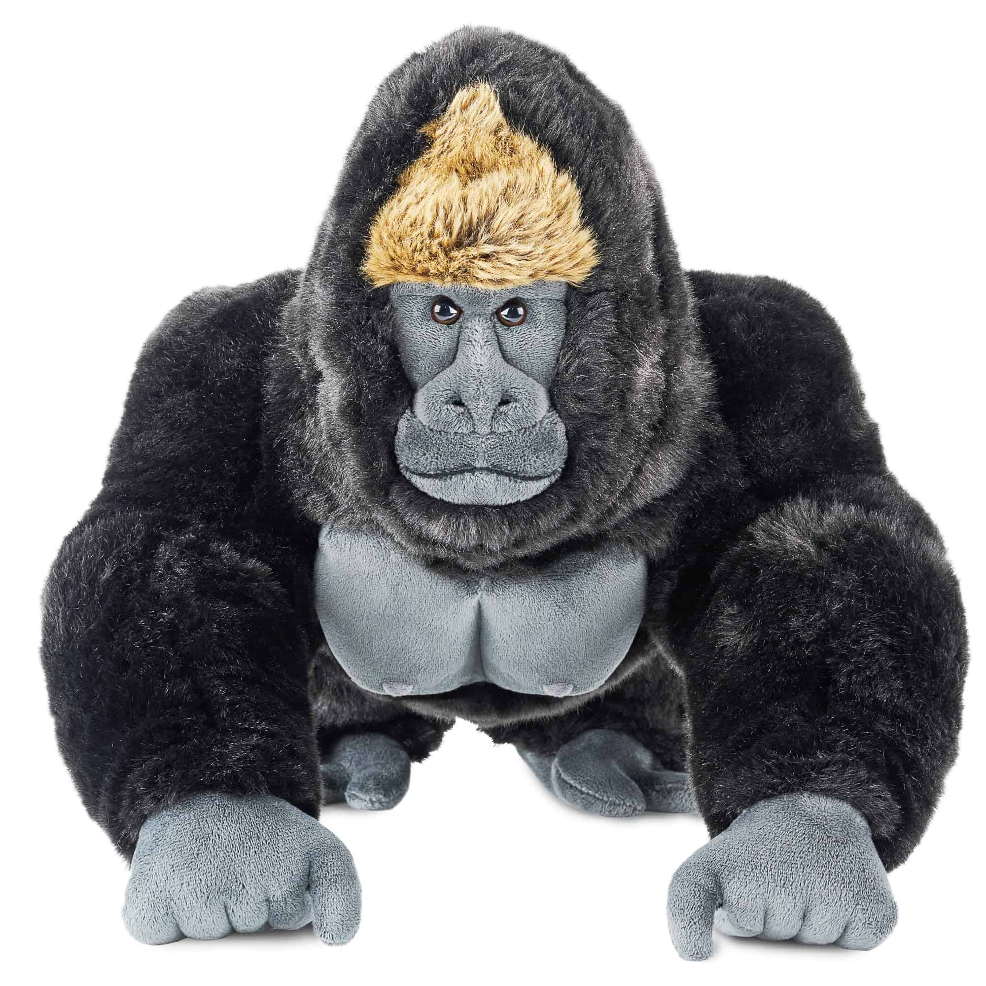 Peluche de Gorila Plateado, Juguete de Peluche de Chimpancé