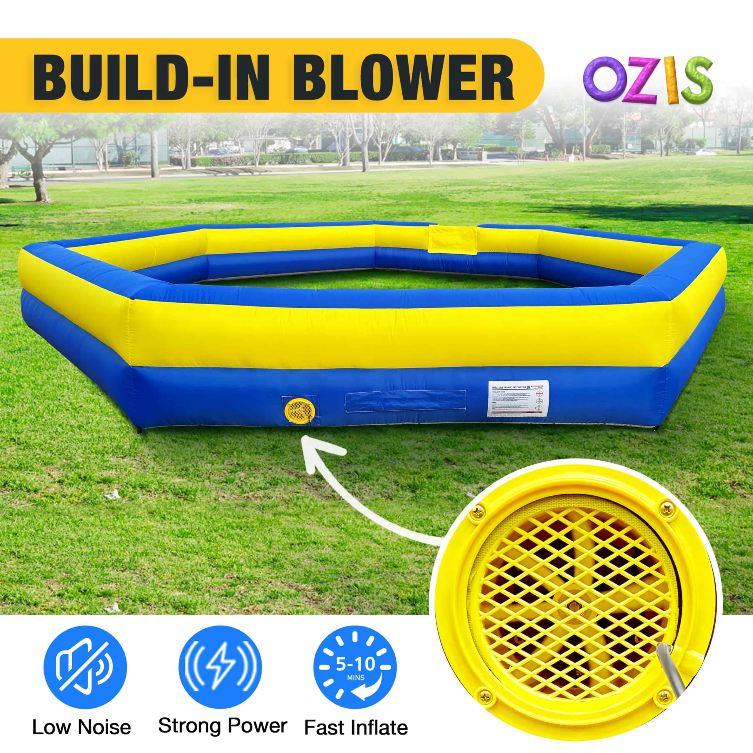 Pit de Gaga Inflable de 15FT con Soplador Incorporado, - Imagen 6