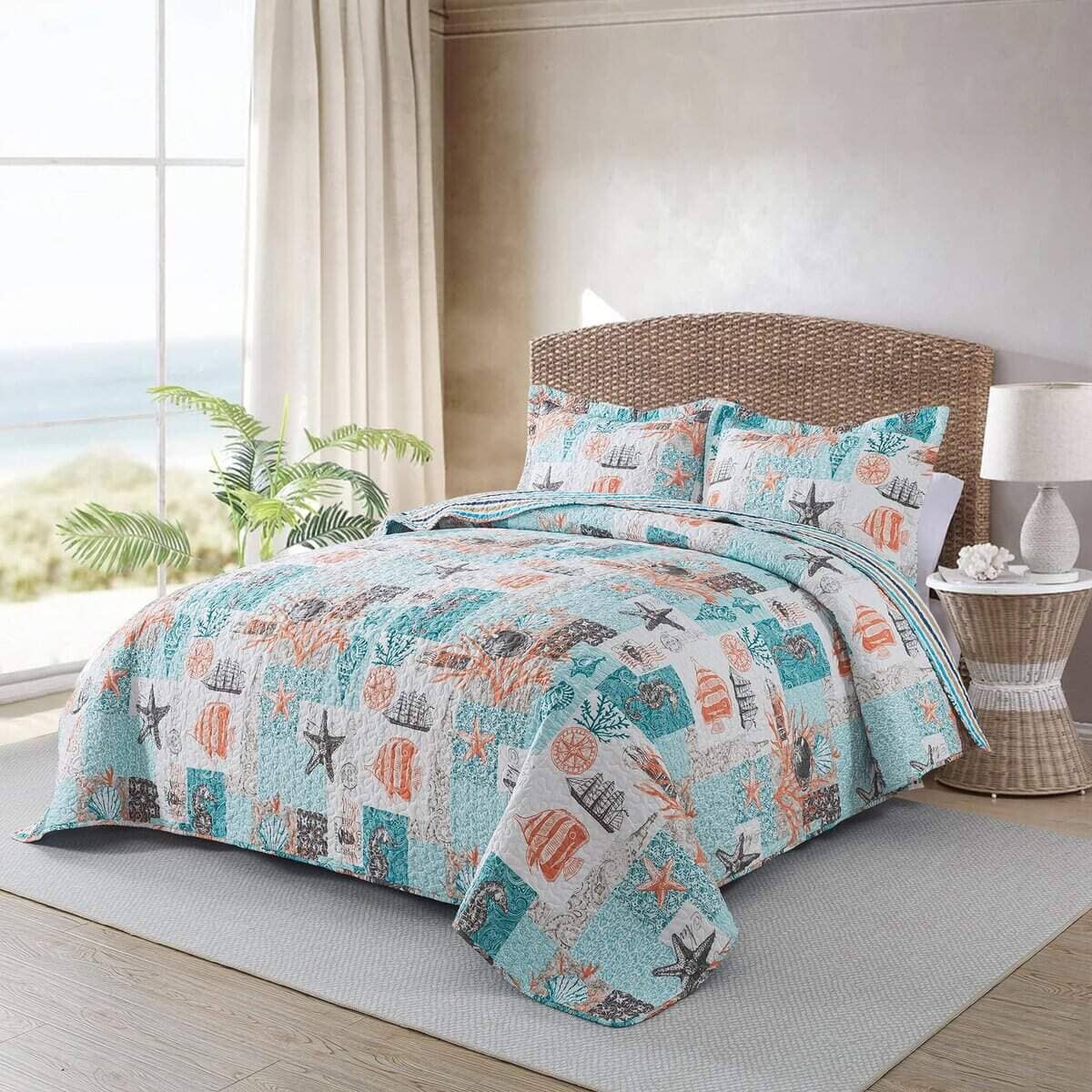 Colcha de Verano Travan Coastal Queen Size, -Coastal--ancien - Imagen 3