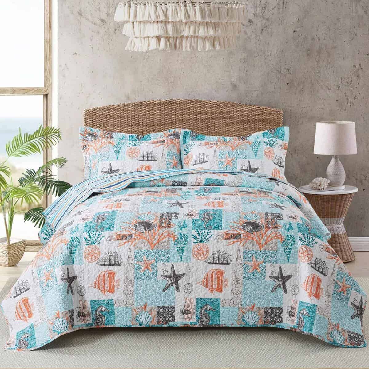 Colcha de Verano Travan Coastal Queen Size, -Coastal--ancien