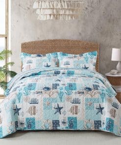 Colcha de Verano Travan Coastal Queen, Suave y Ligera,