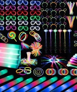 272 PCs Glow Party Supplies, 24 Foam Glow Sticks, 24 LED
