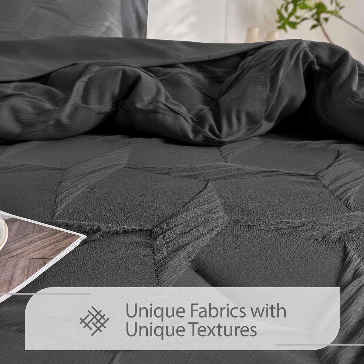 Juego de Ropa de Cama King Swandream- Lujo Jacquard de - Imagen 5