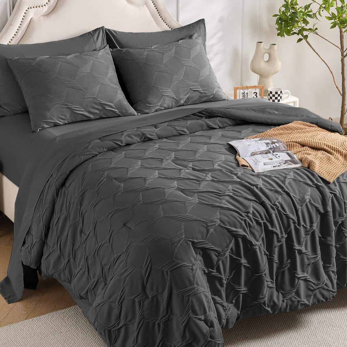 Juego de Ropa de Cama King Swandream- Lujo Jacquard de