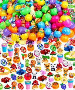 JOYIN 200Pcs Huevos de Pascua Rellenos con Juguetes y