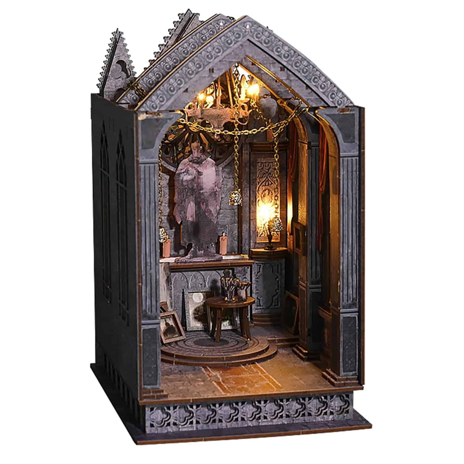 Kit de DIY Book Nook de ROCOXIA, Estante de Booknook,
