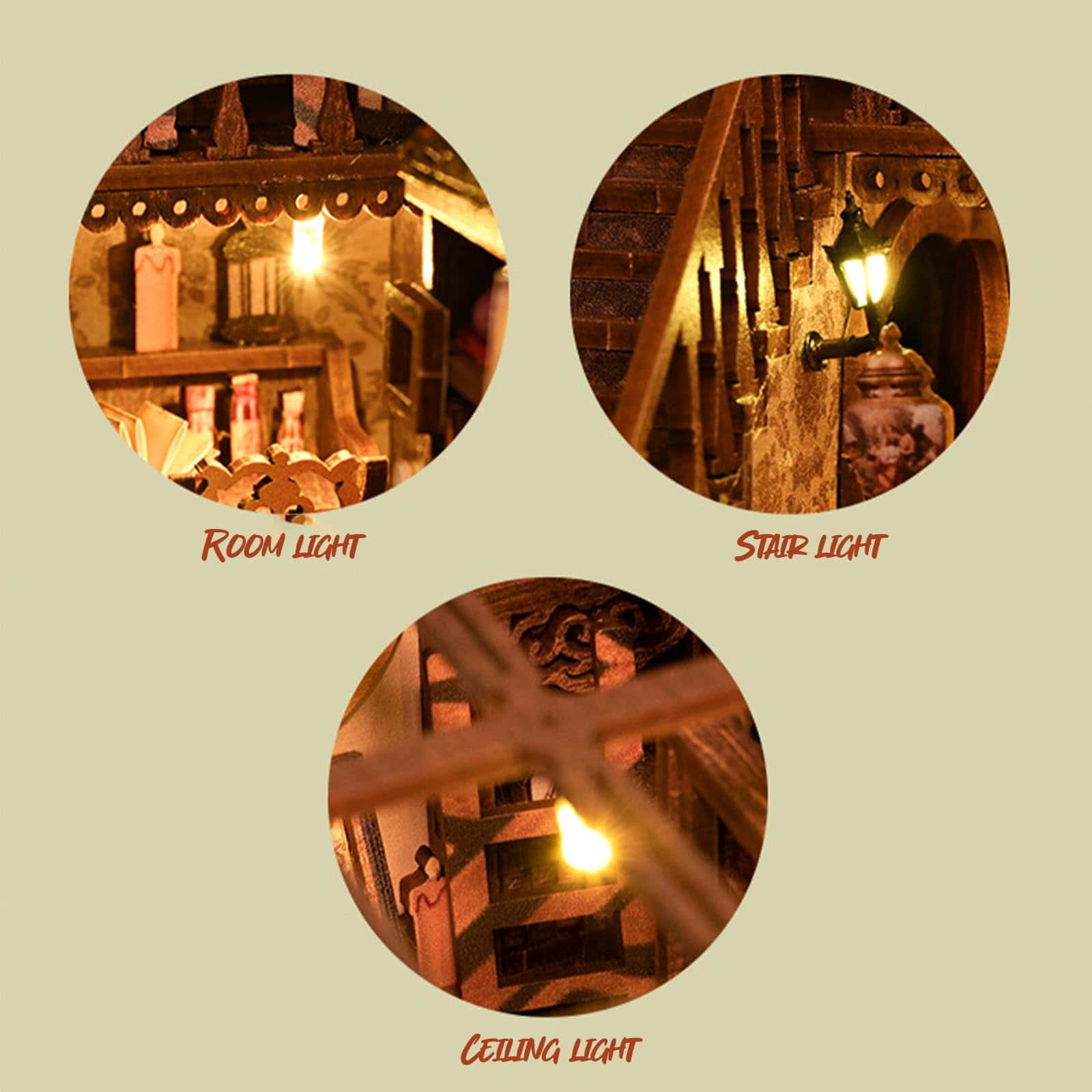 Kit de DIY Book Nook ROCOXIA, Estante de Booknook Insertar - Imagen 3