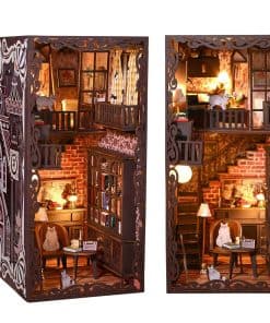 Kit DIY Book Nook ROCOXIA, Librero en Miniatura para