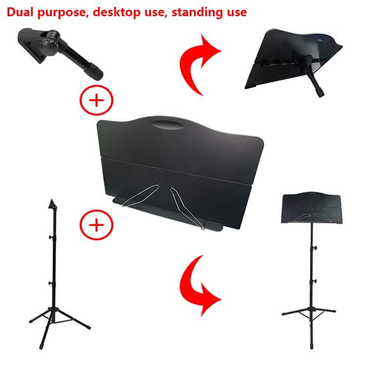 Atril Portátil para Partituras con Luz, Atril Para - Imagen 4