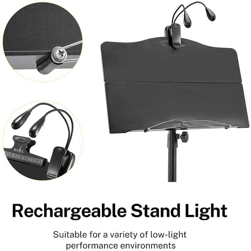 Atril Portátil para Partituras con Luz, Atril Para - Imagen 5