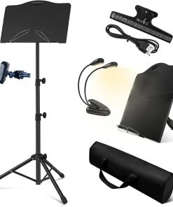 Atril Portátil para Partituras con Luz, Atril Para