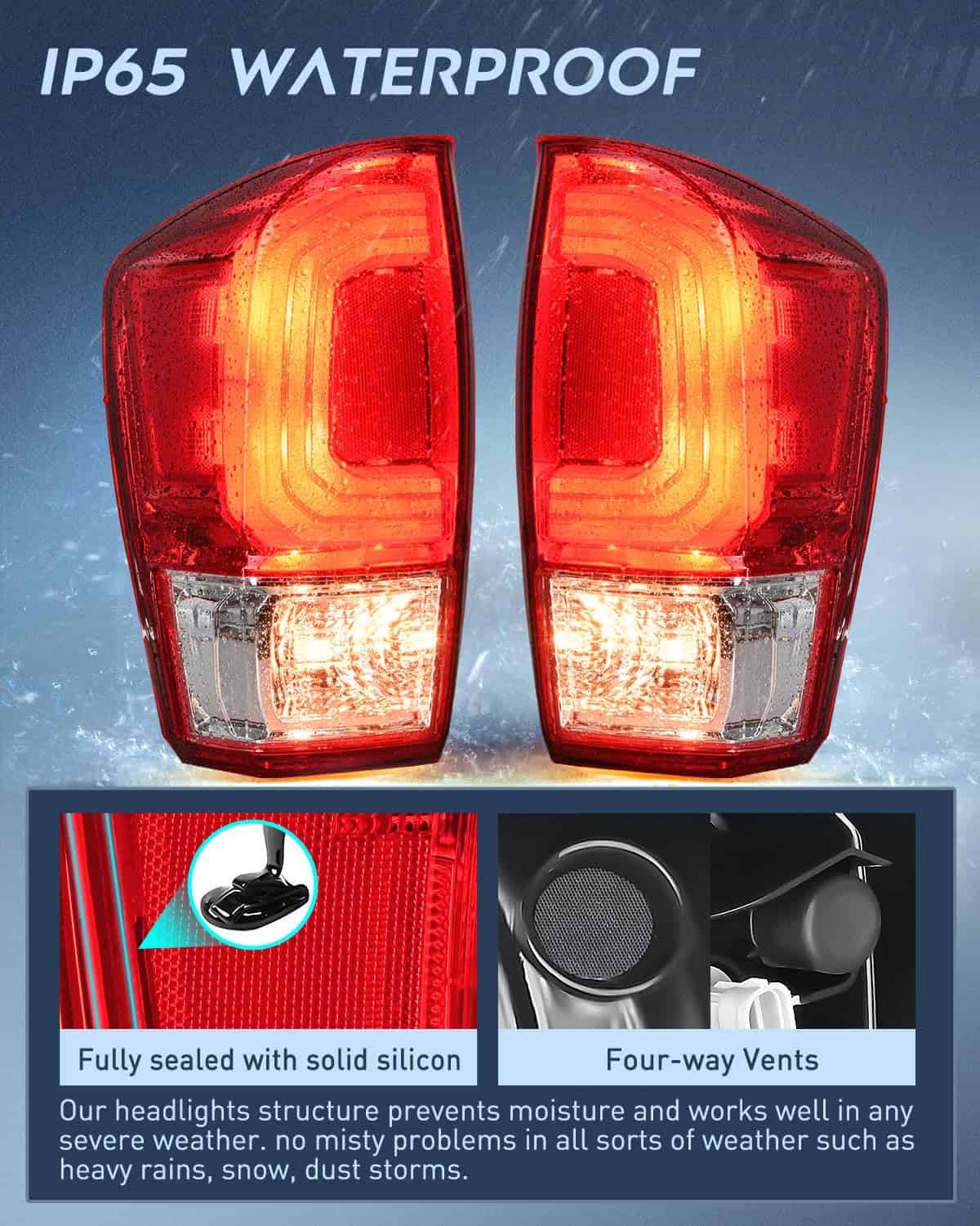 Ensamblaje de luz trasera Nilight Compatible con Toyota - Imagen 5