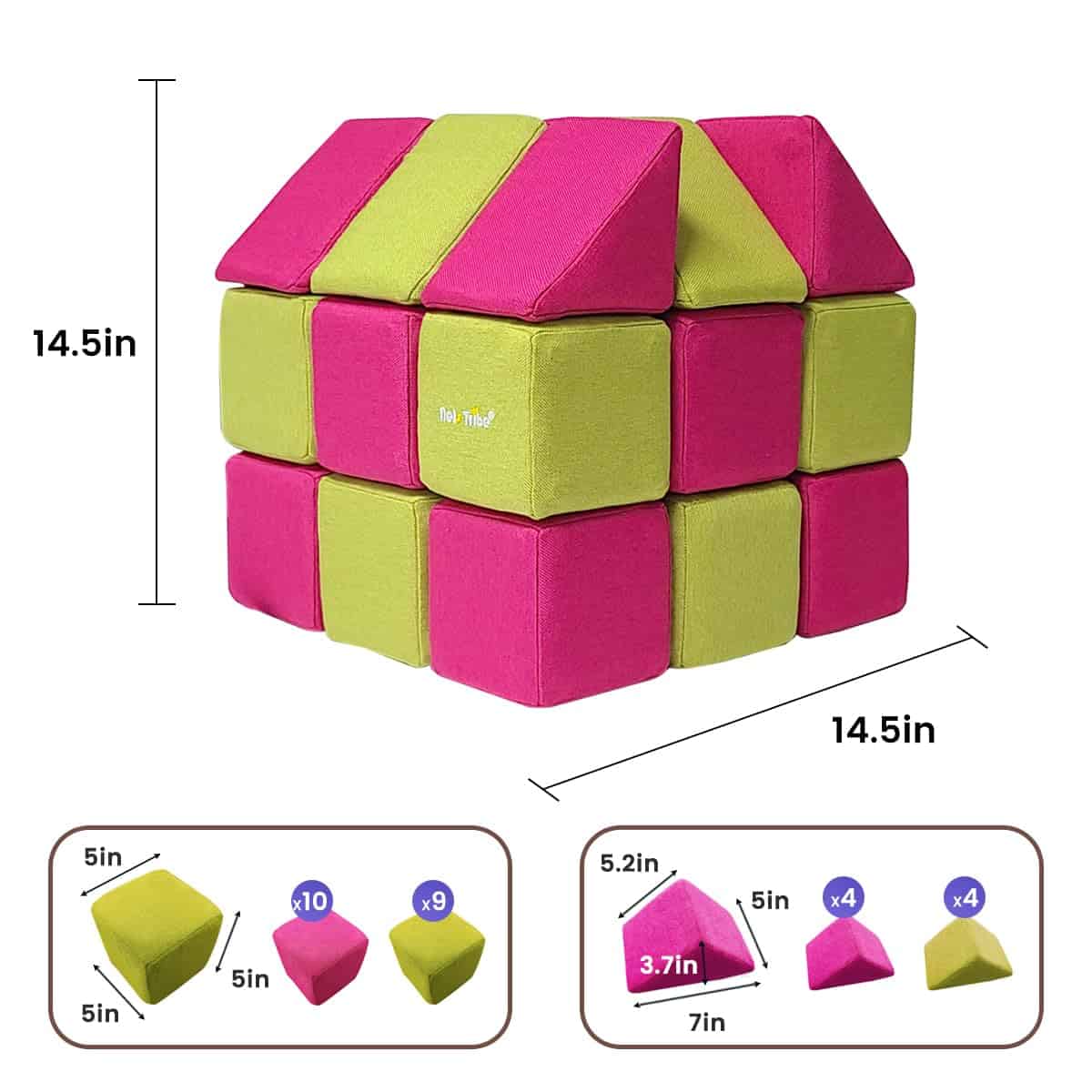 Bloques Magnéticos Suaves nets Tribe para Niños, Bloques - Imagen 3