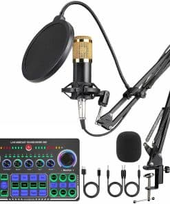 Paquete de Equipo de Podcast X50 con Interfaz de Audio,