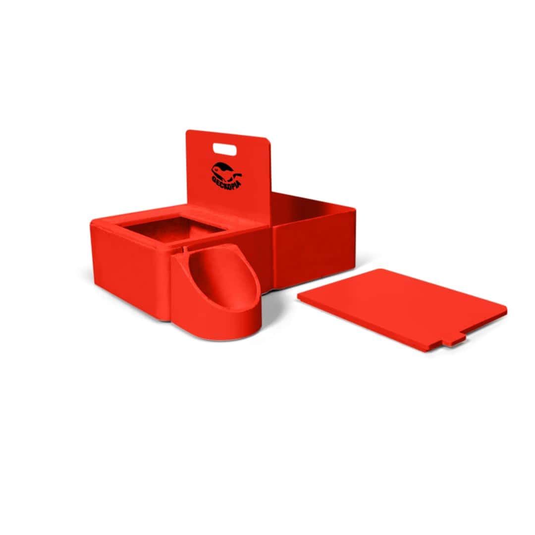 Geckopia Triple Dish | 3 en 1 Plato de Reptiles | Tazón de